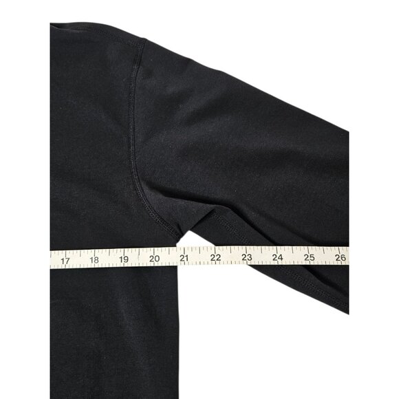 Bylt Premium Basics Lux Drop-Cut Long Sleeve Polo Shirt Men's Medium Black EUC - Picture 6 of 7